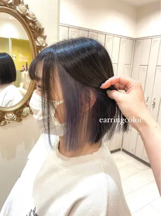 ショート カラー 阿部 響香のヘアスタイル