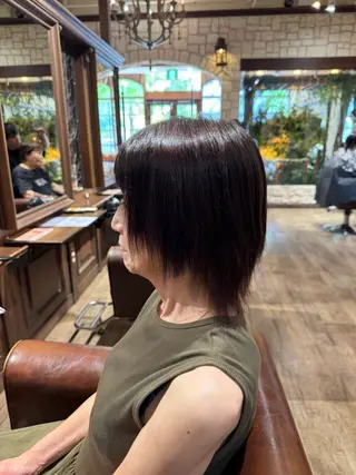 ミディアム 小野聡一郎/デザイン カラー/縮毛矯正特化のヘアスタイル