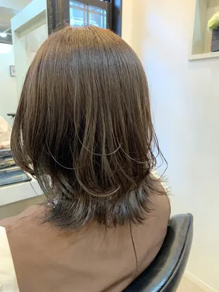 ミディアム カラー ☺︎Ayaka ☺︎のヘアスタイル