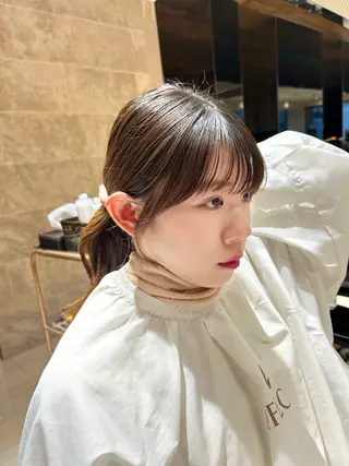 🎀大竹美侑／顔まわ りカット／レイヤーのヘアスタイル