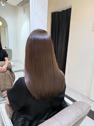 ロング カラー 小島嵩人 縮毛矯正 髪質改善のヘアスタイル