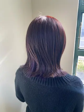 ミディアム カラー 【nui 茨木】 原田美紅のヘアスタイル