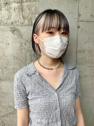 ミディアム ハイトーンNo.1✨ パーマ✨イマイタツヤのヘアスタイル