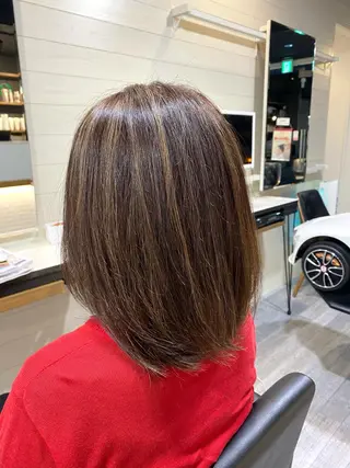 ミディアム カラー unpeu hair  二条所属・先着1名様限定 カット無料のヘアスタイル