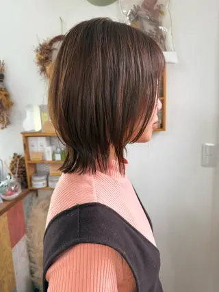 ミディアム カラー milk所属・キノシタ マユのヘアスタイル