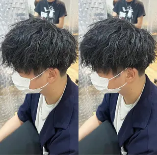 パーマ メンズ センターパート /植田のヘアスタイル