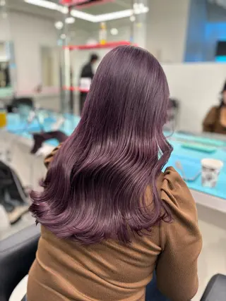 セミロング カラー 🎀愛されgirly ヘア🫧Ayakaのヘアスタイル