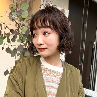 ショート 似合わせカット/ パーマ/ kinoのヘアスタイル