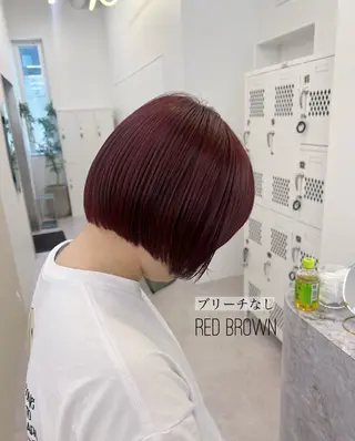 ショート カラー 美髪矯正/髪質改善/ 艶髪🤍伊藤梨紗のヘアスタイル