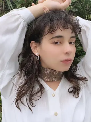 ロング パーマ カラー アイブロウ マツエク・マツパ ネイル yelm ［official］のヘアスタイル