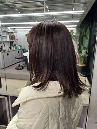 セミロング カラー ダブルカラー/ ケアブリーチ/クニトのヘアスタイル