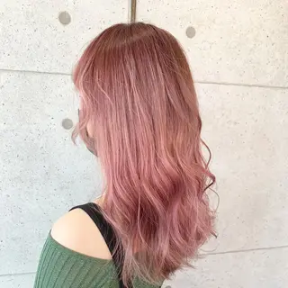 セミロング カラー 福森 みずきのヘアスタイル