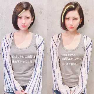 ショート カラー ネイル マツエク・マツパ ACHFILO モデル募集のヘアスタイル