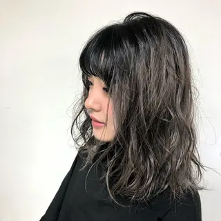 ミディアム カラー 完全美髪特化 髪質改善/島　悠輔のヘアスタイル