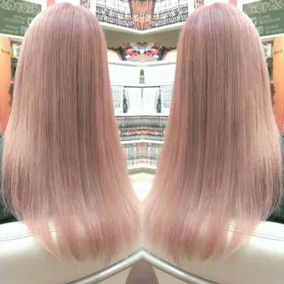 ロング カラー 植田 /エクステ /ブリーチ/髪質改善のヘアスタイル