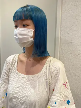 ミディアム カラー ヘアアレンジ パーマ指名No1 /namiのヘアスタイル