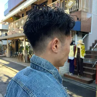 ショート パーマ ボブハイトーン🦖 デザインMAMIのヘアスタイル