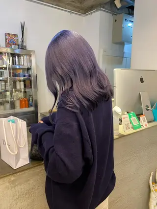 セミロング カラー vixus mamiのヘアスタイル