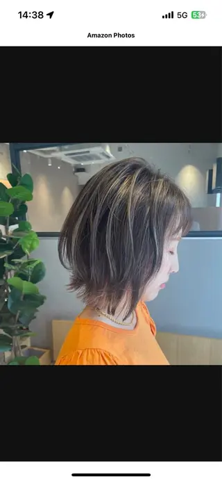 ミディアム カラー ✨艶髪職人艶カラー✨ 中本輝人のヘアスタイル