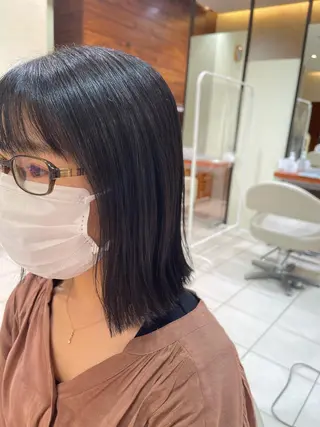 ミディアム カラー カネヒラ リョウスケのヘアスタイル