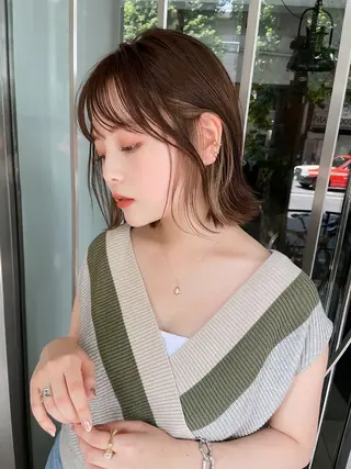 ミディアム SIGN店長中村 レイヤーカット募集のヘアスタイル