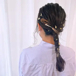 ヘアアレンジ 原 麻耶のヘアスタイル