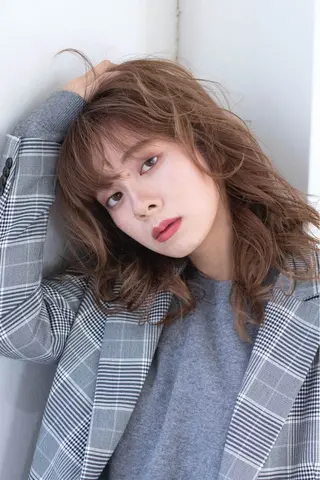 セミロング カラー LOOP hair eye lash所属・LOOP hairのヘアスタイル