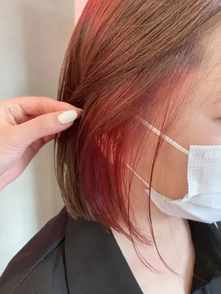 ミディアム カラー 🕶️佐藤 海李🐏のヘアスタイル