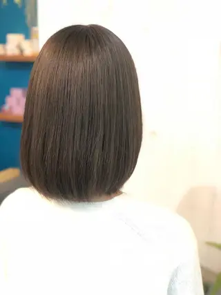 ミディアム カラー 縮毛矯正⭐️ TAKAHIROのヘアスタイル