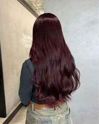 カラー 🇰🇷韓国風ハイ トーンKANA🖤のヘアスタイル