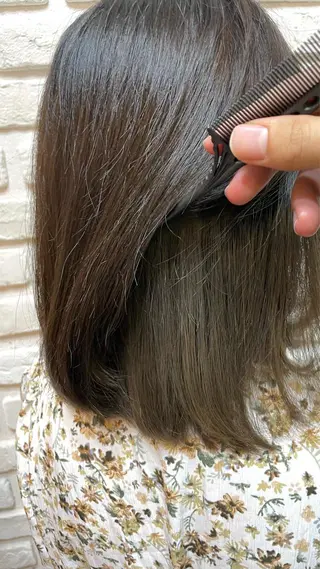 ミディアム カラー メンズパーマ 本多のヘアスタイル