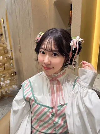 ヘアアレンジ あかね☆ヘアアレンジ /ボブ/縮毛矯正のヘアスタイル