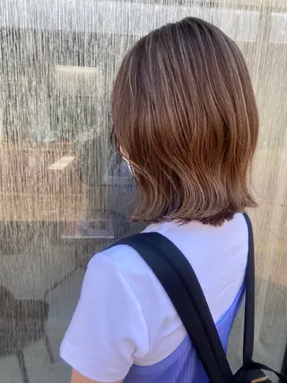 ミディアム カラー ✴︎ヒラガカナ✴︎ ECLAT HAIRのヘアスタイル