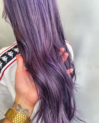 セミロング カラー 髪質改善 Noe心斎橋店のヘアスタイル