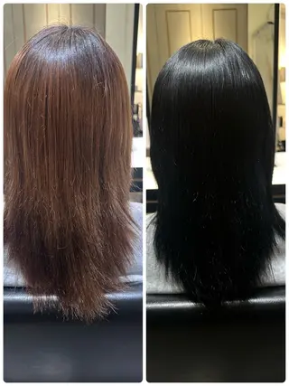 セミロング カラー ENORE銀座店所属・👑髪質改善/ カット👑拓海のヘアスタイル