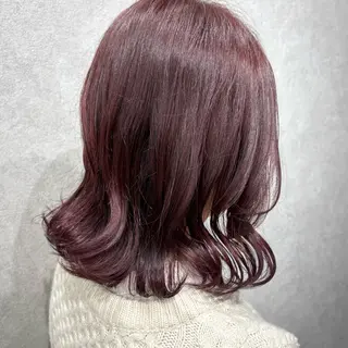 ミディアム カラー 髪質改善ストレート /暖色カラー🎀🪞のヘアスタイル