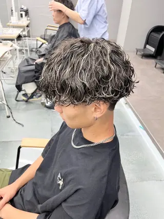 ショート パーマ メンズ メンズパーマ/韓国 ヘア/Mino🤍のヘアスタイル