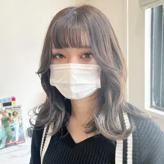 セミロング カラー IVY所属・髪質改善/韓国ヘア 顔まわり特化yutoのヘアスタイル
