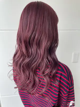 ロング カラー ヘアアレンジ たかいわ みきのヘアスタイル