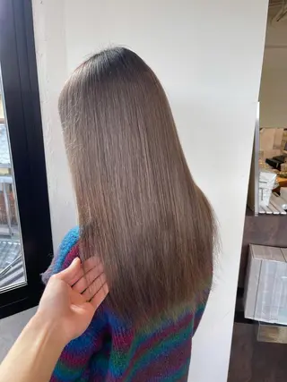 セミロング カラー メンズスタイル /メンズパーマ/須藤のヘアスタイル