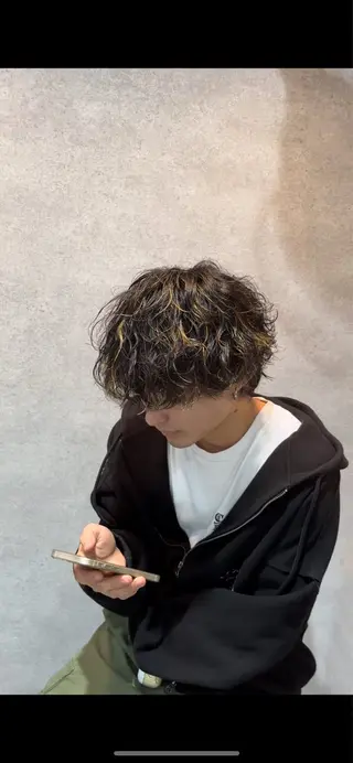 ショート カラー パーマ メンズ キッズ 🔥パーマ特化🔥 優馬のヘアスタイル