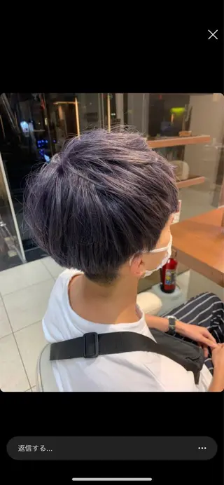 ショート カラー メンズ 🌈haru🌻 藤沢ハイトーン🌈のヘアスタイル
