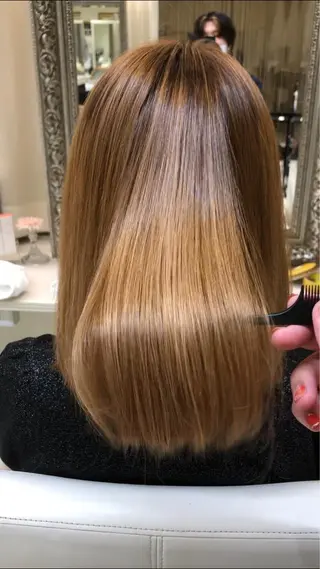 ミディアム ✁完全個室✁永野 晴のヘアスタイル