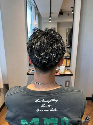パーマ メンズ 門野 優羽のヘアスタイル