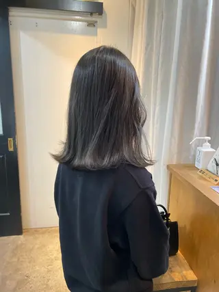 ミディアム カラー ヘアアレンジ astar所属・kotono🪿 透明感カラーのヘアスタイル
