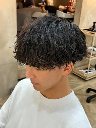 ショート パーマ メンズ パーマ職人DAIKI ツイスパ/波巻きのヘアスタイル
