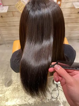 セミロング 髪質改善 フルカワジュンタのヘアスタイル