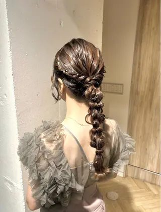 ヘアアレンジ ♛︎ きっか ♛︎ ヘアアレンジ🩵のヘアスタイル
