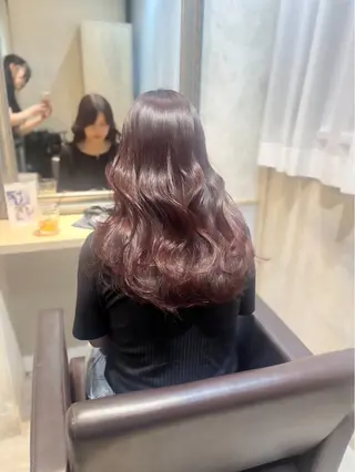 ロング カラー Lutia新宿　せき ゆうみのヘアスタイル