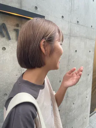 ショート カラー ボブ／パーマ指名 No. 1🍃れんとのヘアスタイル